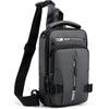 Vielseitige wasserdichte Crossbody-Brusttasche für Herren - Trendig, Lässig, Kleiner Rucksack aus Weltraumstoff
