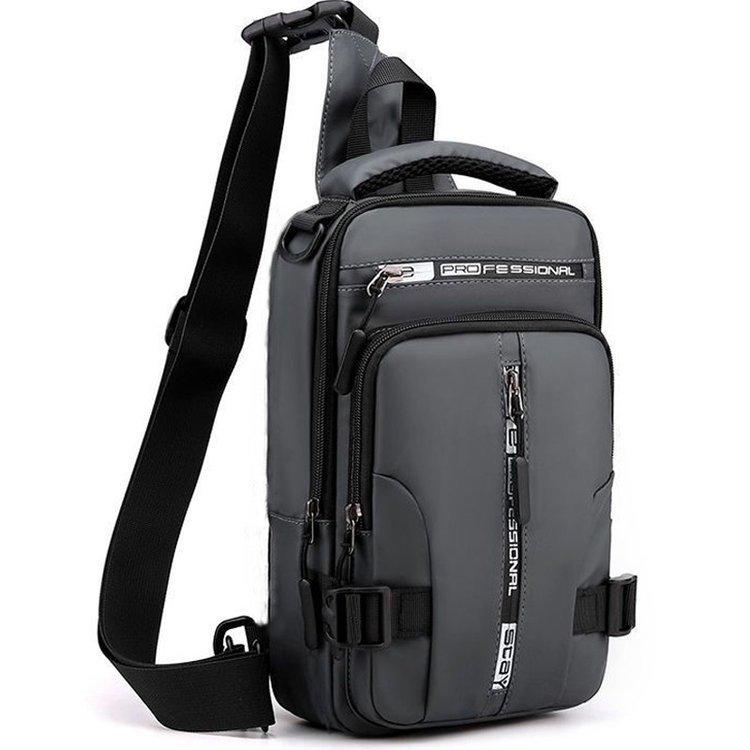 Vielseitige wasserdichte Crossbody-Brusttasche für Herren - Trendig, Lässig, Kleiner Rucksack aus Weltraumstoff