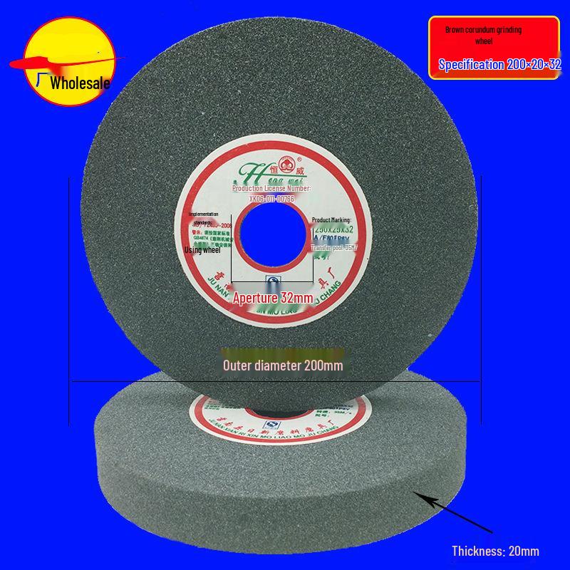 Multi-Material Grinding Wheel: White Corundum, Brown Corundum, Green Silicon Carbide - Perfect for Bench Grinders and Knife Sharpeners