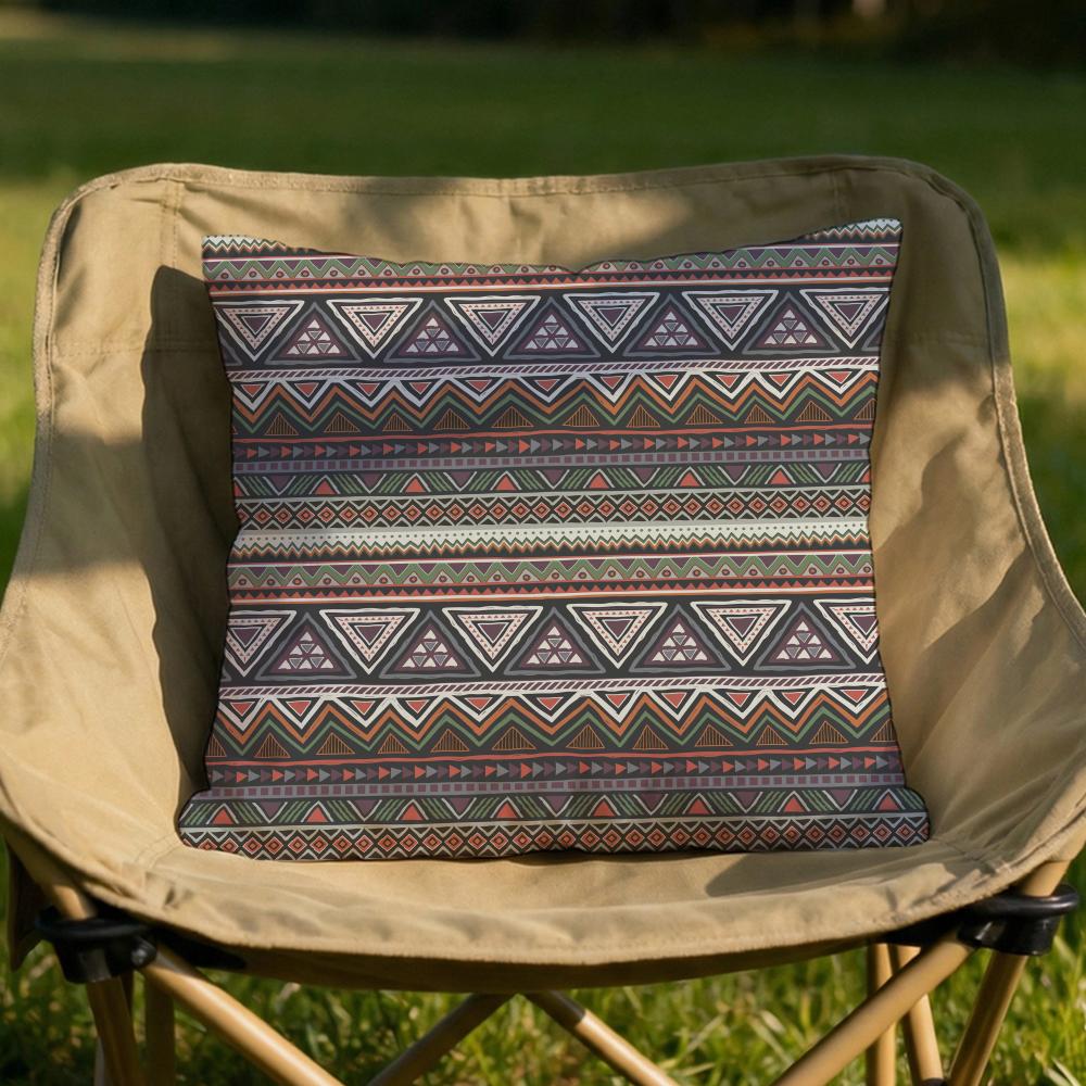 Aztec Ethnic Pattern Cushion Cover Soft Reversible Durable Pillow Cover MultiScene Use for Home Car Daily Comfort