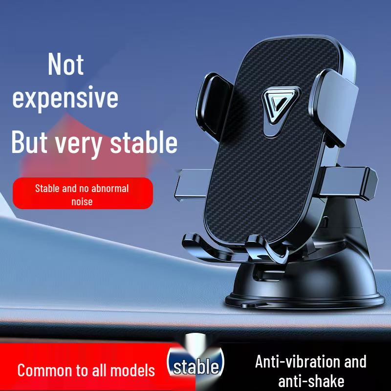 Dashboard & Windshield Car Phone Holder with Suction Cup - Shockproof, Anti-shake Navigation Mount