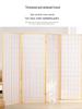 Japanese Solid Wood Lattice Folding Room Divider Screen