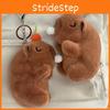 Cute Plush Capybara Keychain Blowing Bubbles Adorable Bag Charm Perfect For Couples