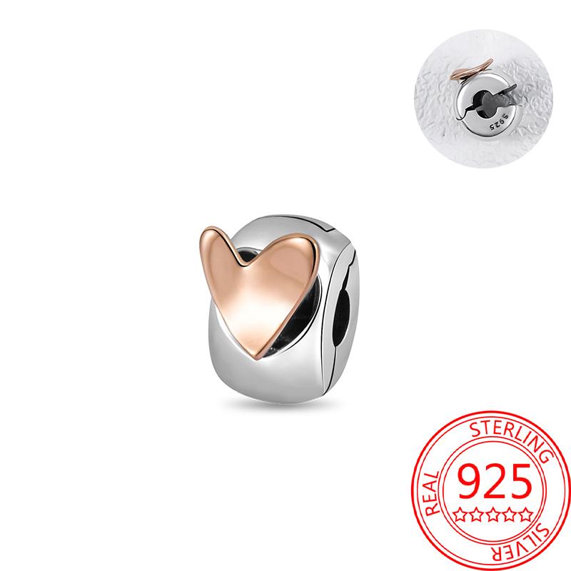 Koperen, echt roségouden, roze octopus, zomerschildpad, hartvormige hanger, geschikt voor originele armbanden, kettingen, armbanden voor meisjes