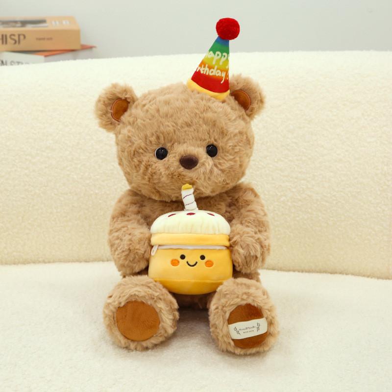 

Bear Plush Teddy Toy Cute Cartoon With Sleeping Doll Children Girl Birthday Gift