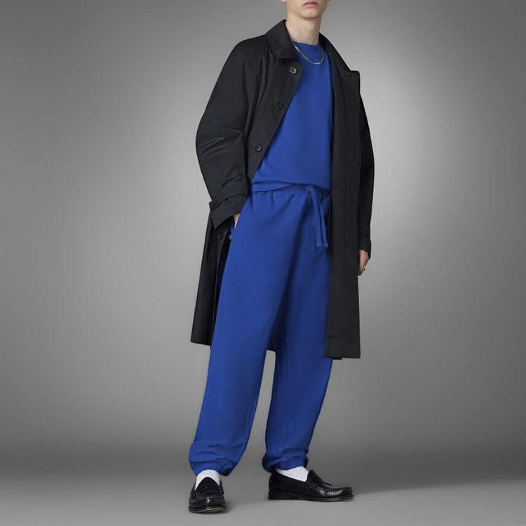 adidas Originals JJJJound Knitted Sweatpants Men's Blue Moderate Cuffed Pants HM6497