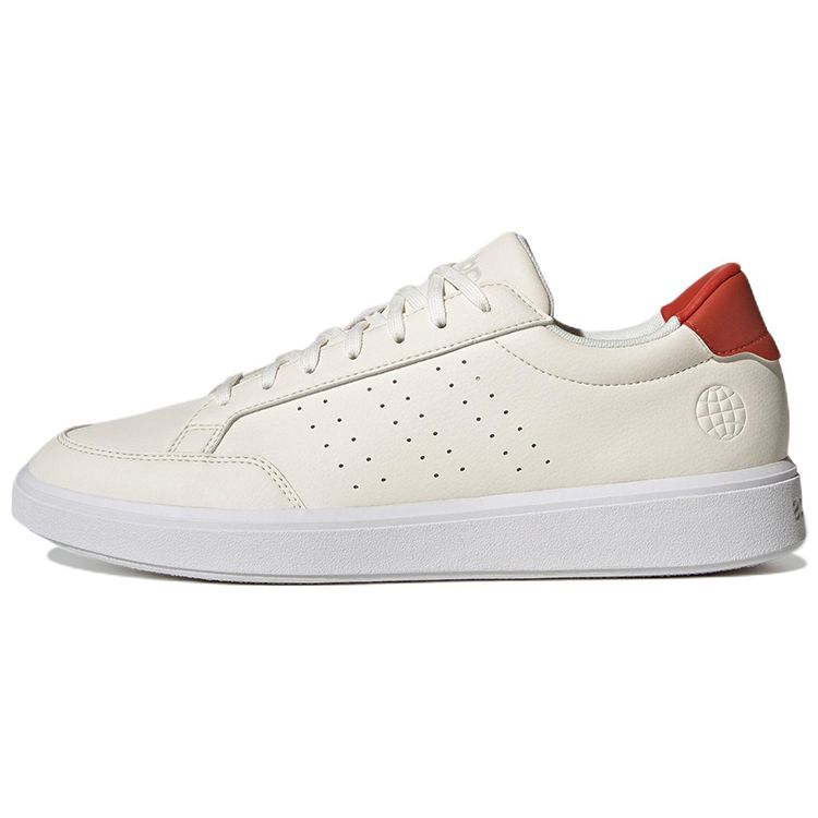 Adidas Neo Nova Court Low Top Sneakers Men Sneakers Off-White Red GZ1781