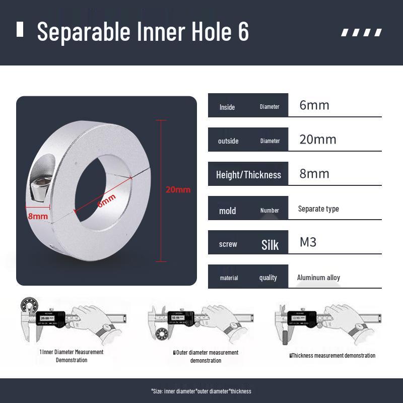 Aluminum Alloy Linear Shaft Clamp and Spacer Ring