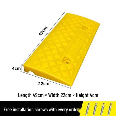 Yellow 4CM Plastic Ramp Mat