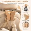 Butterfly Shaped Car Headrest Hooks Sturdy Build Easy Install For Hanging Bags Groceries Daily Trips