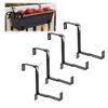 Weather Resistant Planter Supports 4Pcs Adjustable Box Brackets, Stainless Steel Flower Hangers, Stand for Balconies No Drill Plant Fence Balcony