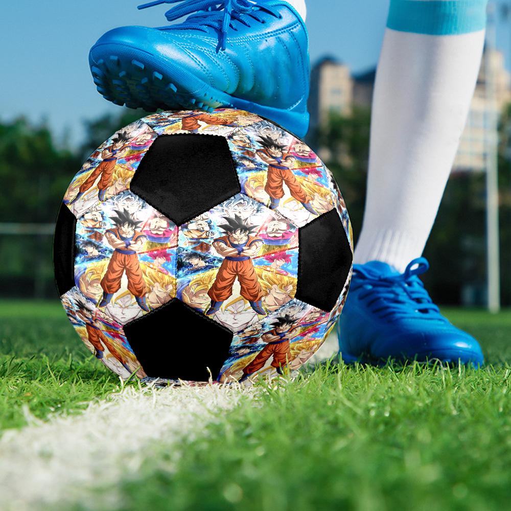 Dragon Ball Indoor Soccer Ball Colorful Machine Stitched PVC Size 5 Team Training Competition Ready Durable High-Bounce Cool Sports Gift