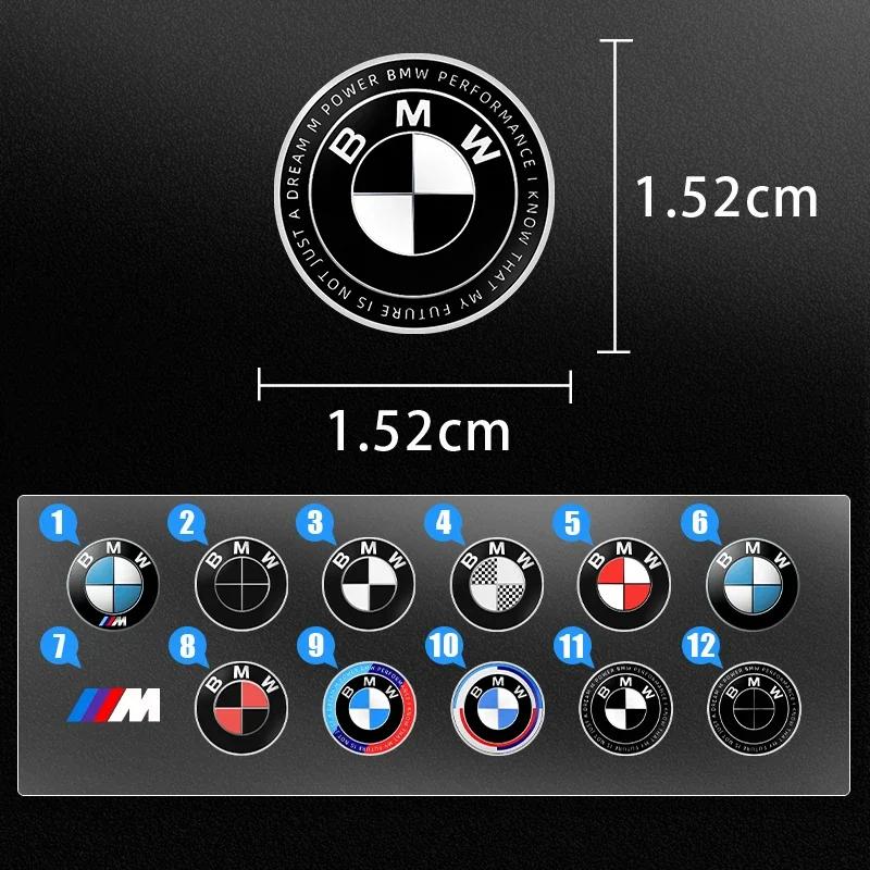 2025 For BMW M X3 X5 X6 Car Steering Wheel Badge Stickers Car Door Handle Label Decal For BMW 50th M E46 E39 E90 E60 F10 E34 E3