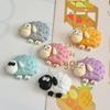 6 Pcs Whimsical Flock Sheep-Shaped Magnetic Resin Fridge Magnets - Strong Adhesive, Colorful Design, Perfect for Home