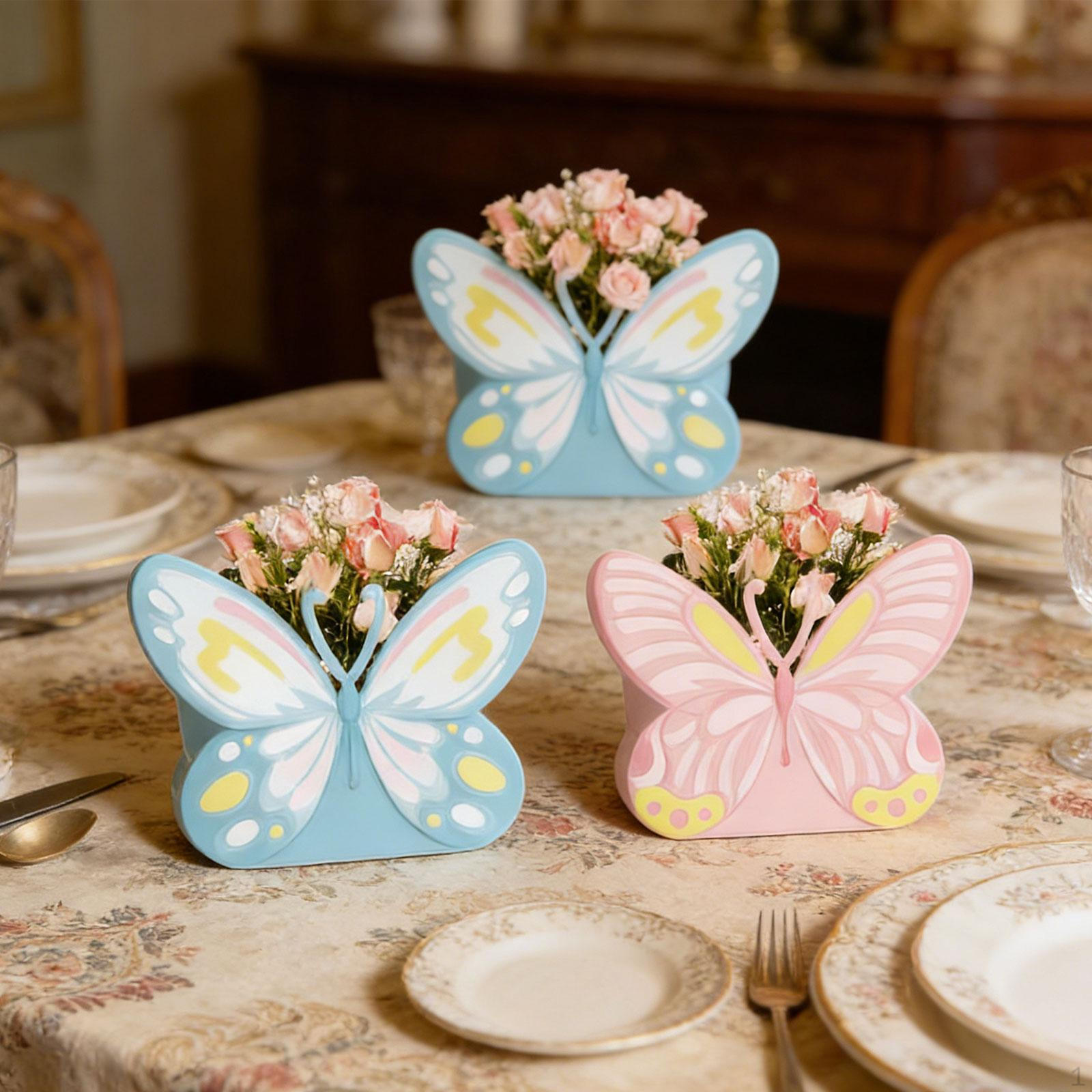 

12 Pieces Butterfly Shaped Gift Packaging Box, Box for Tea Party Favors Bridal