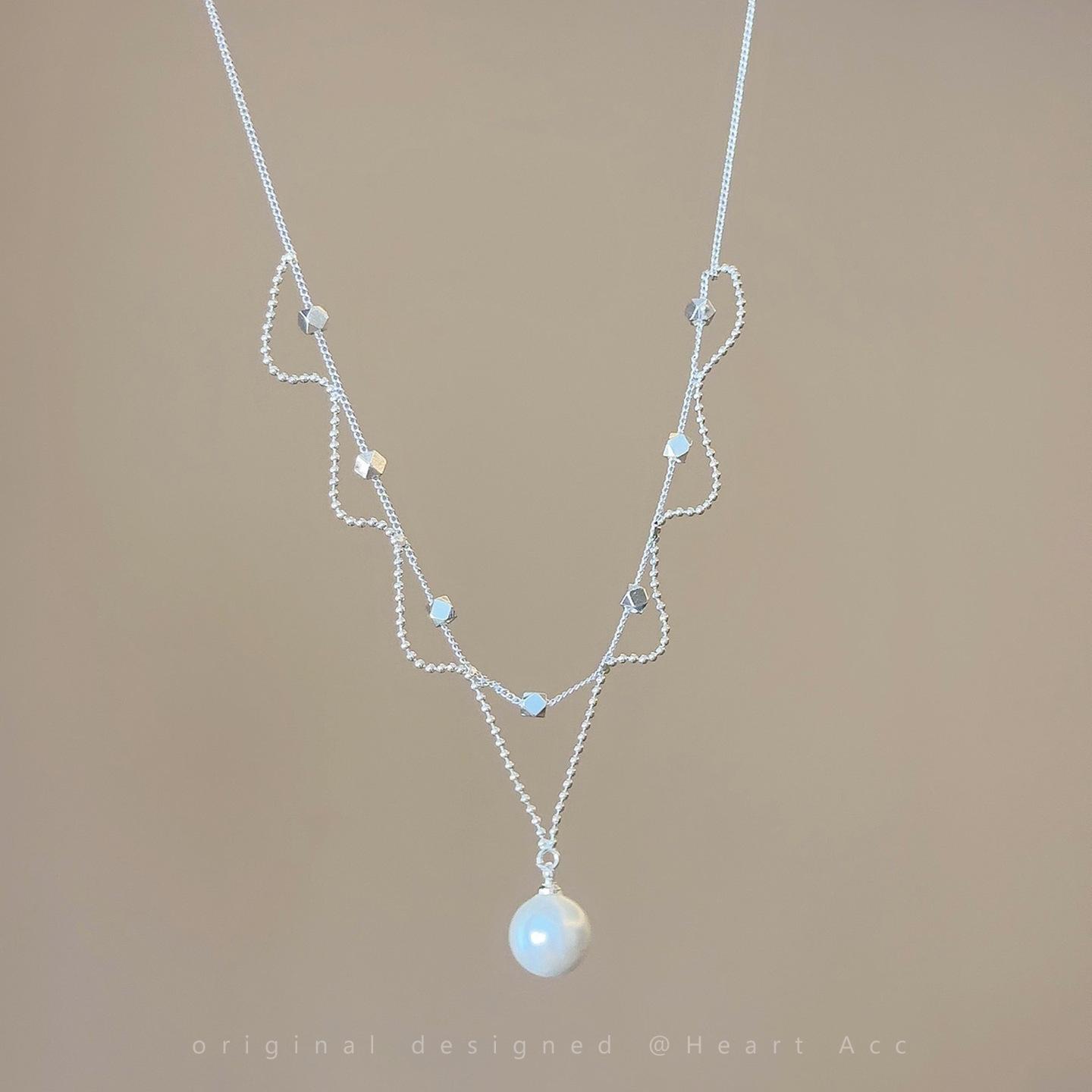 

French Pearl Necklace Femininity Clavicle Chain Design Neck Chain Accessories
