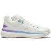LiNing All City 5 Anti Slip Wear Resistant Mid Top LI NING CLOUD/LINING Cloud Basketball Shoes Men's White Blue Purple ABAS105-4