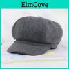 Cappello Gatsby Ottagonale da Donna Vintage in Lana Liscia Stiloso e alla Moda, Cappellino da Giornalaio Cabbie Driver