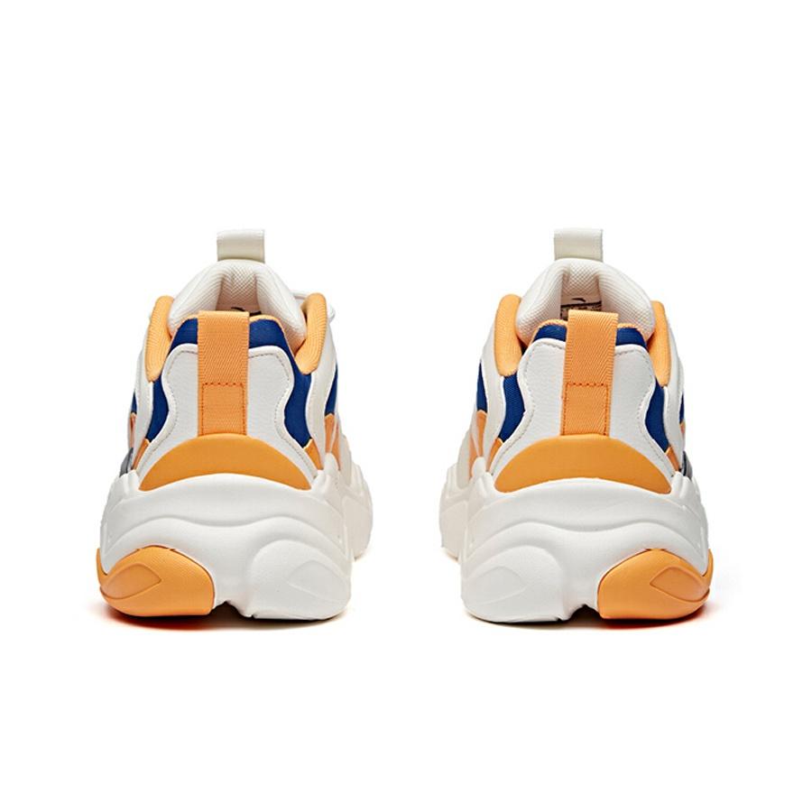 Anta Full-Featured Non-Slip Wear-Resistant Low-Top Dad Shoes Men Sneakers White Yellow Blue 112018882-3