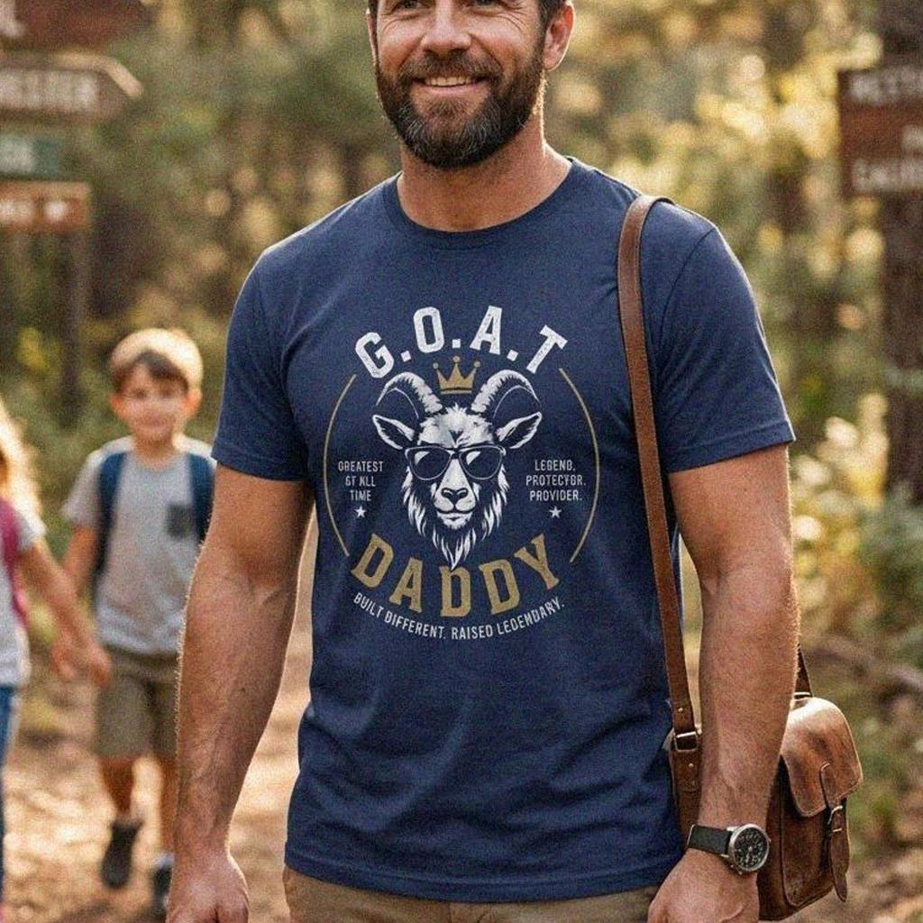 GOAT Daddy Shirt, Vintage Goat Sunglasses Tee, Father's Day Legend Protector Top