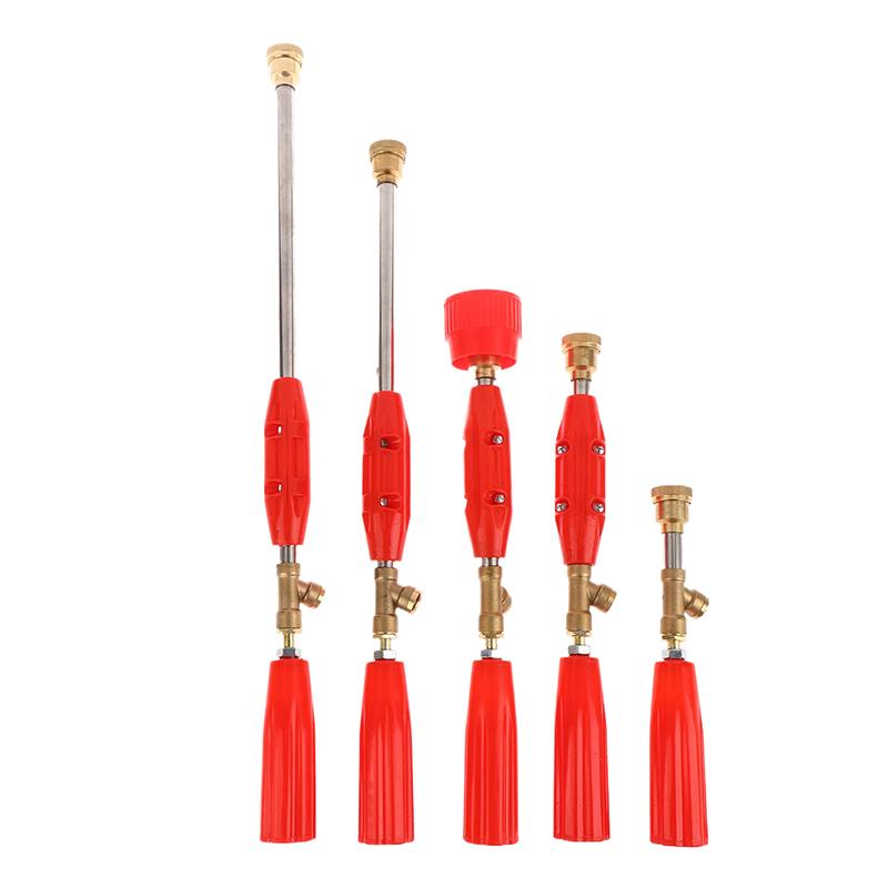 Garden Sprayer Nozzle High Pressure Water Spray Sprinklers Adjustable Power Sprayer Nozzle Spraying Rod Agriculture Tools