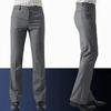 Men's Spring and Summer Slim Fit Bell Bottom Pants Vintage Bell-bottoms Flare Formal Dress Trousers Casual Wide Leg Bottoms