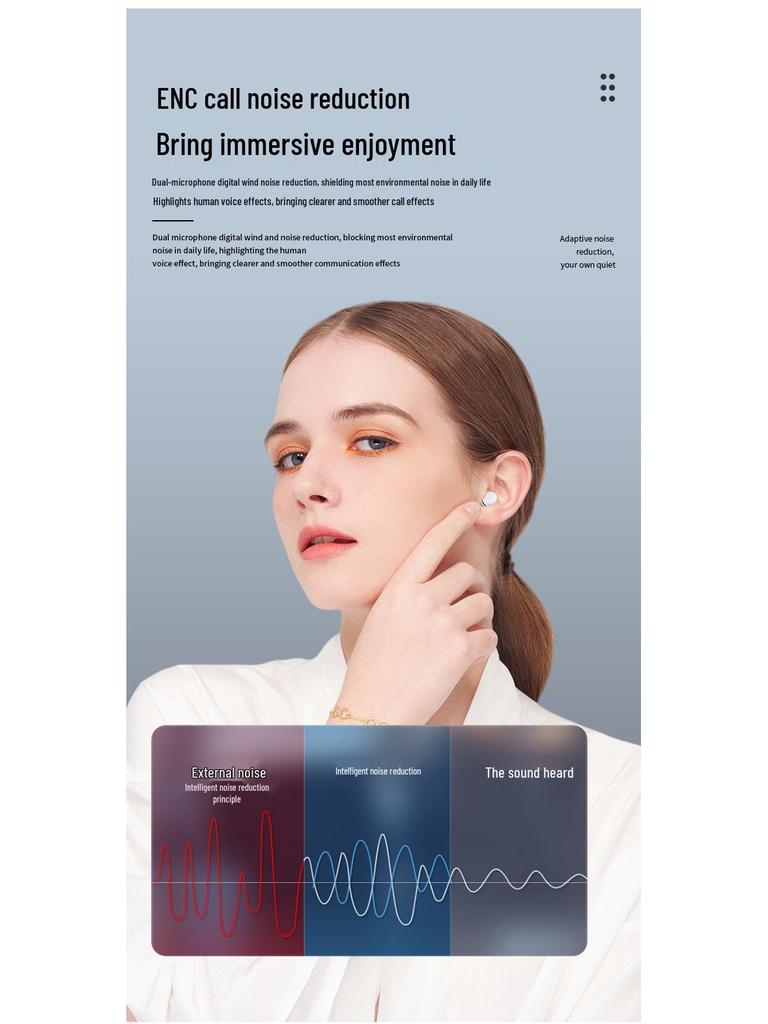 “Ultra-Mini Noise-Cancelling In-Ear Bluetooth Sleep Earbuds with Long Battery Life”