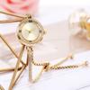 Fashion Women's Wristwatch Gold Bracelet Small Dial Elegant Watch New Cute Women Steel Bracelet Watch Quartz Wristwatch