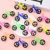 12Pcs Kids Mini Bicycle Model Movable Joints Plastic Bicycle Figurine Simulation Bike Toy Home Office Decoration Cycling Enthusiasts Gift