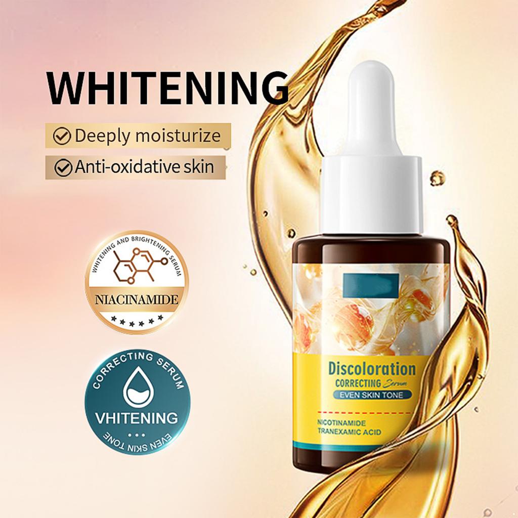 1Pc 30ml Discoloration Correcting Serum for Even Skin Tone, Hydrating Face Moisturizer for Daily Nourishment