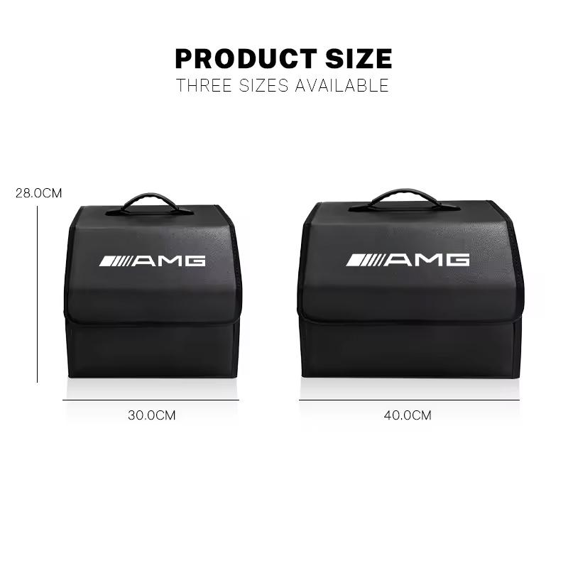 Car Trunk Organizer Storage Box Collapsible Camping Box Accessories Car Hub Cap For Mercedes Benz AMG W214 W205 W204 W206 W213 W