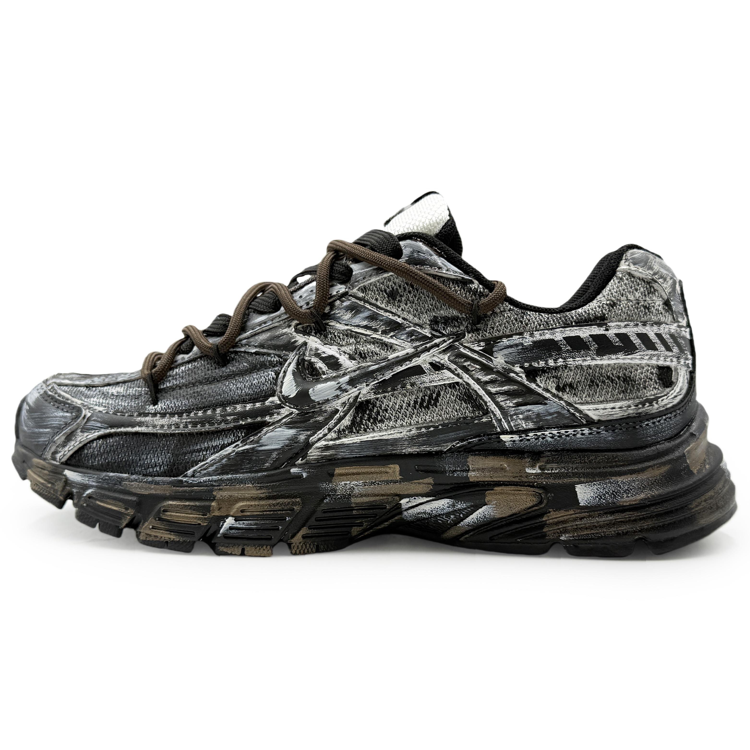 

Nike Initiator Cushioning Breathable Support Low top Casual City Commuting Running Shoes Men s Black 394055-100(Team1284- 2) 40.5