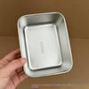 12/3 Pcs 304 Stainless Steel Food Tray Food Safe Easy To Clean For School Office Picnic Meal Prep