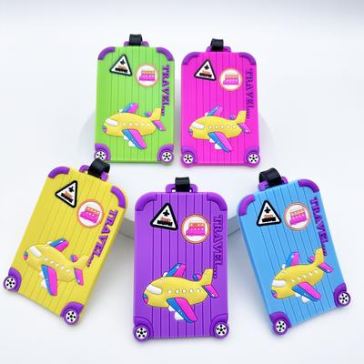 1PCS Creative Aircraft Vícebarevná visačka na zavazadla visačka na letiště visací visačka na cestování nezbytná prevence ztrát pro muže a ženy