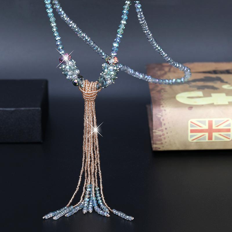 Geometric Pendant Necklace With Large And Small Squares