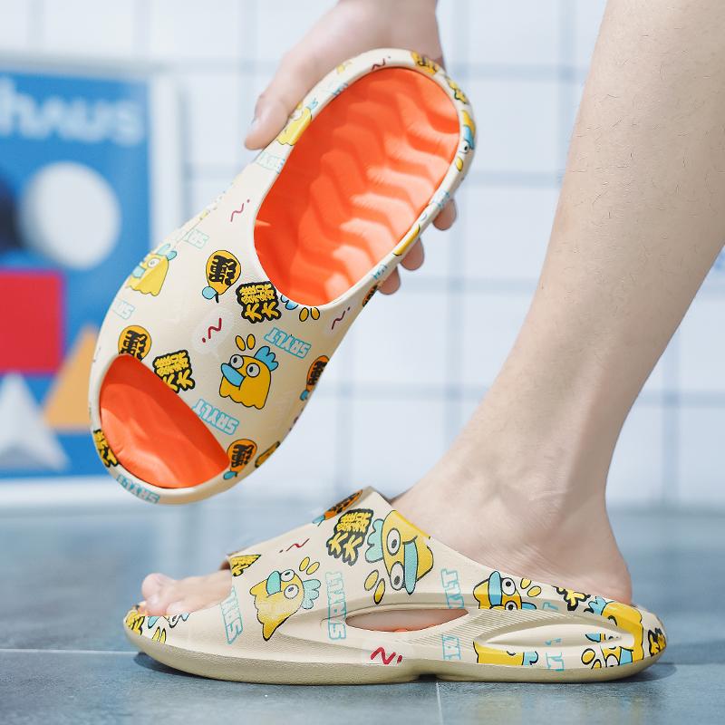 Sandales EVA Ultra -léger Tabouret Chaussures De Plage D'été Pour Hommes Maison Antidérapante, Traînant Loisirs De Plein Air Massage Pantoufles De Sable Pour Femmes