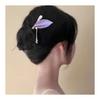Unomarl Kanzashi Hair Stick - Silver Leaf Design, Hair Accessory for Kimono and Dresses, Dangle Chain Hairpin