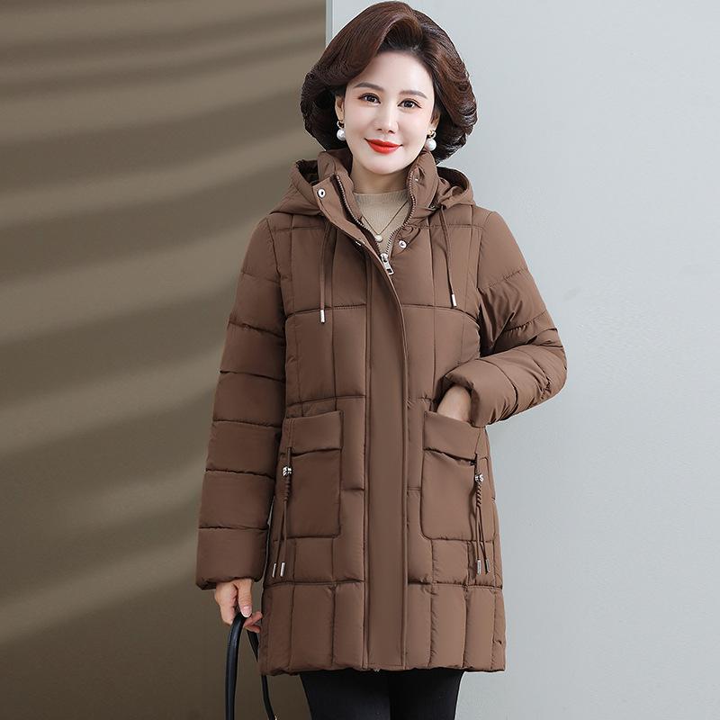 Down Cotton Coat 2025 New Style Women Winter Coat Medium and Long Cotton-padded Jacket Winter Coat