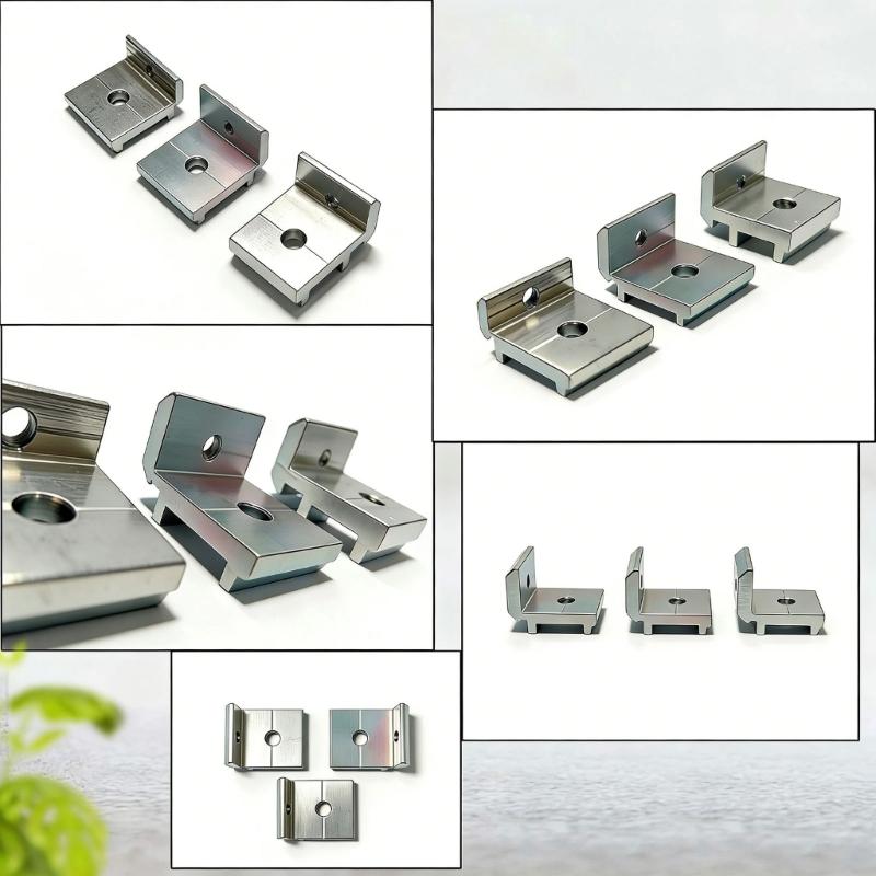 Rustproof Aluminum Side Panel Bracket Support Set With Screws For 2020 3030 4040 Extrusion Frame Industrial DIY Projects