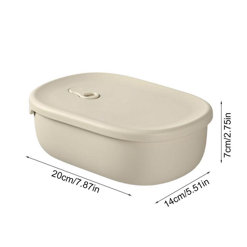 Leak Proof Lunch Box Divided Sealed Lunch Container 900ml Lightweight Portable Snack Box Multipurpose Lunch Organizer For School