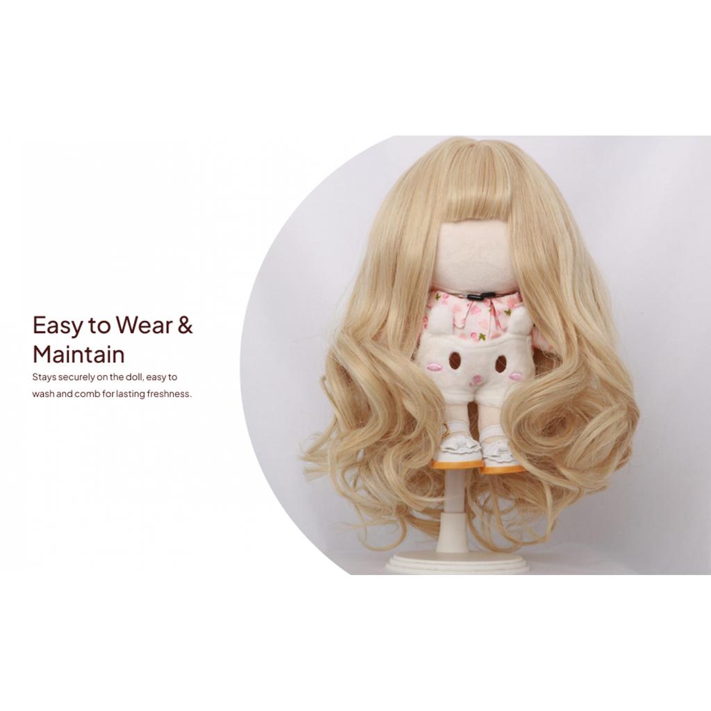 BJD Doll Hair Wig, Wig Long, Fashion Replacement Accessories Curly DIY Crafts