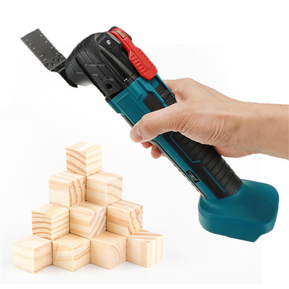 170W Electric Cordless Oscillator, Home Pruning Saw Multi-function Trimmer/Shovel/Cutting Saw Tools For 18V/21V Makita Battery