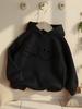 Girls' Hooded Sweatshirt with Trendy Prints