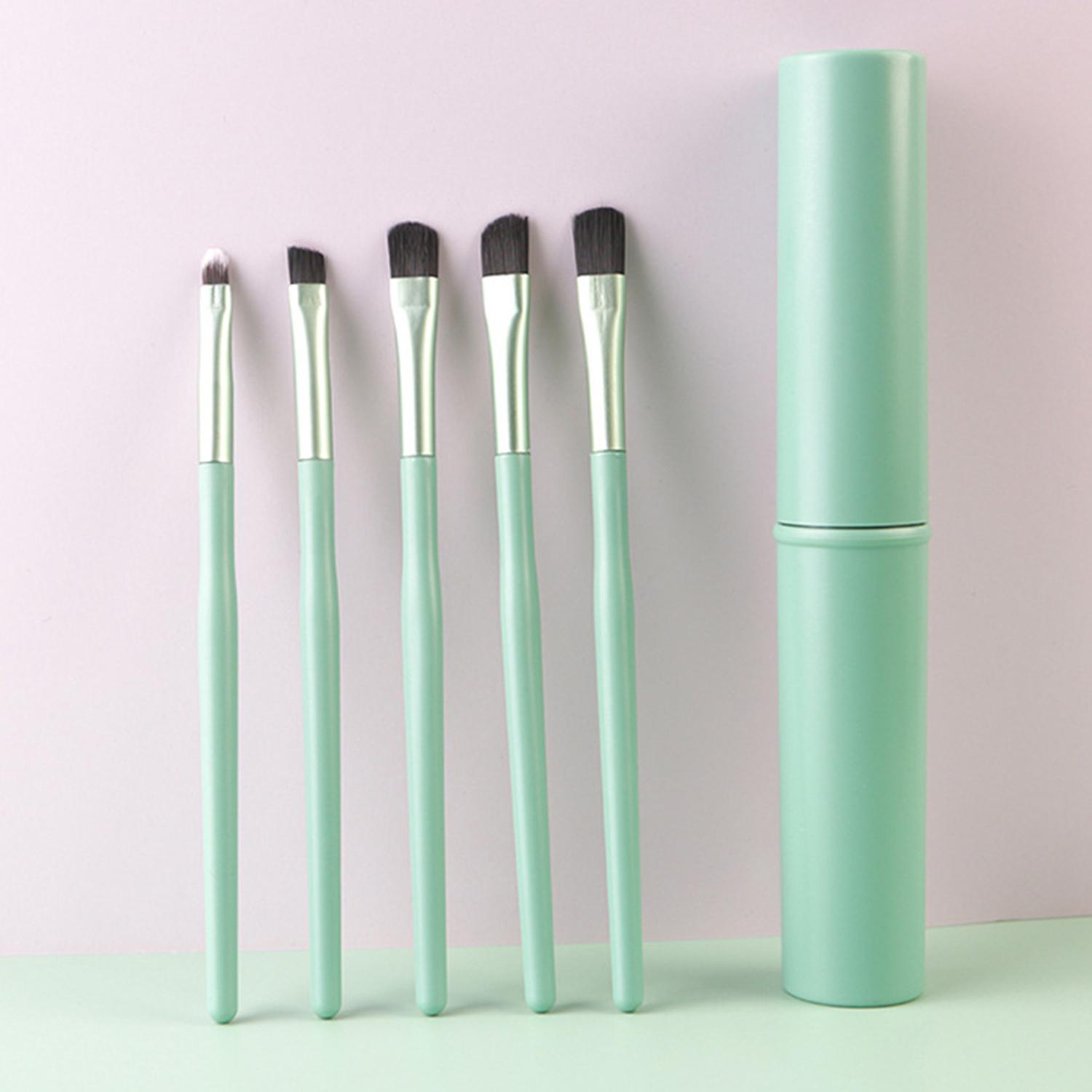 

5Pcs/Set Makeup Brush Eye Shadow Eyebrow Lip Brush Nose Shadow Brush Facial Makeup Brushes Purple