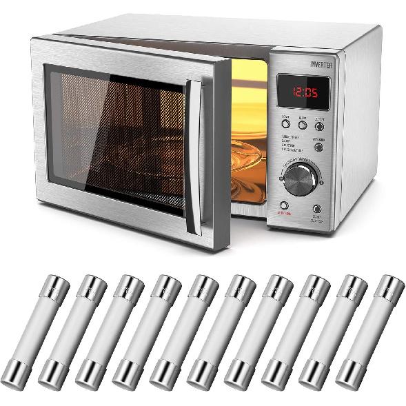 Frienda 20 Pieces Microwave Fuse 20 Amp Ceramic Fuse Slow Blow Microwave 250v 20a 6.35 x 30 mm Compatible with Ge Wb27x10388 Kenmore Slow Blow