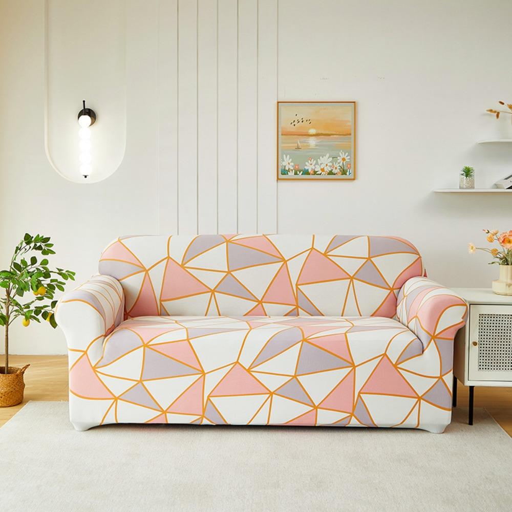 Stretchable Printed Sofa Covers Full Set Universal Slipcovers Soft Fabric Sofa Protector