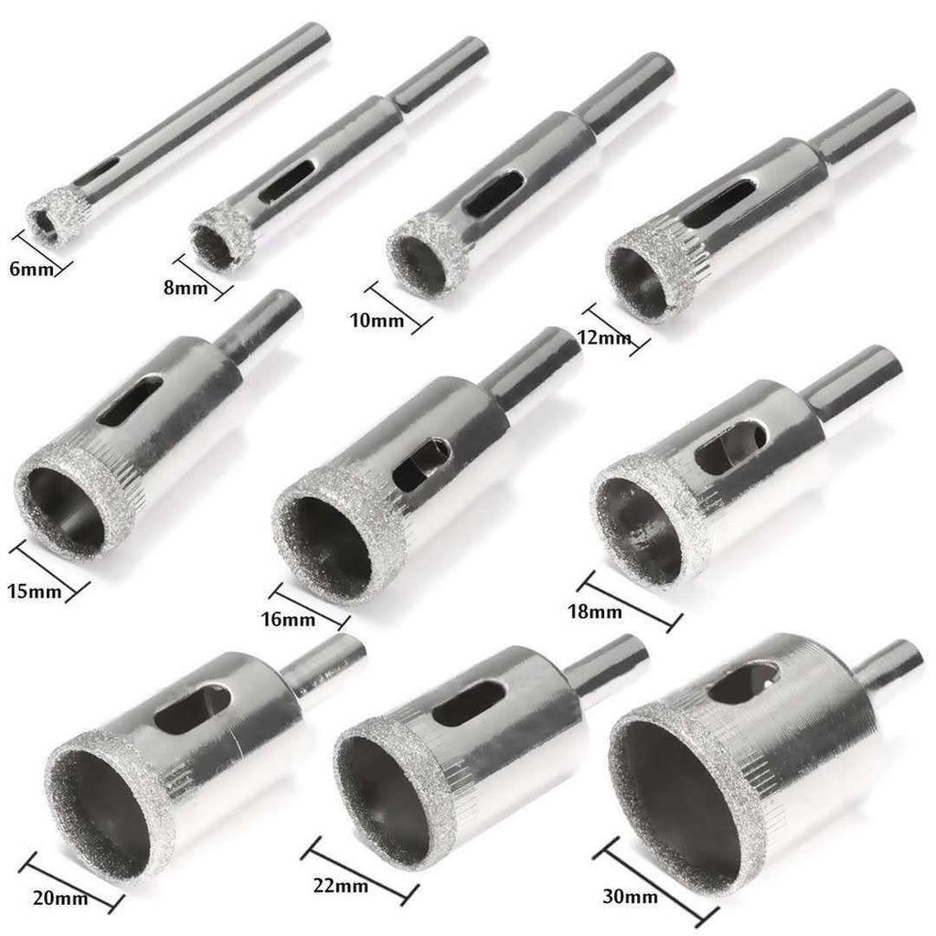 Glass Tile & Ceramic Hole Saw Drill Bit Set for Aquariums