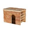QX2E Hamster Shelter House for Small Animal Hideaways House Cabin Hideouts Habitat Cage Decors for Squirrels Chinchillas