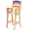 Tooky Toy Childrens/Kids Wooden Doll High Chair