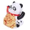 Figurină Panda cu Energie Solară Ornament Mână Oscilantă Automată pentru Bordul Mașinii Birou Decor Birou Casier